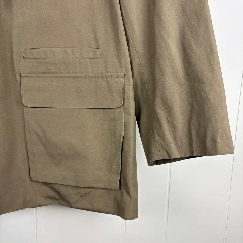 Vintage Banana Republic Safari Jacket Mens 44 Khaki Cotton Photojournalist 80s